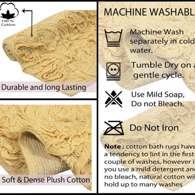 Home Weavers Inc Bellflower 5-pc. Quick Dry Bath Rug Set