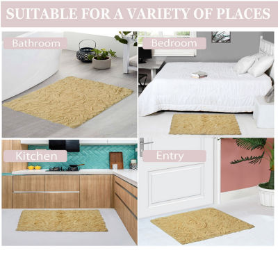 Home Weavers Inc Bellflower 5-pc. Quick Dry Bath Rug Set