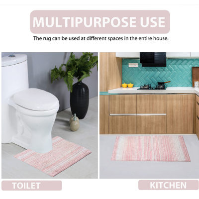 Home Weavers Inc Gradation Quick Dry 24X40 Inch Bath Rug