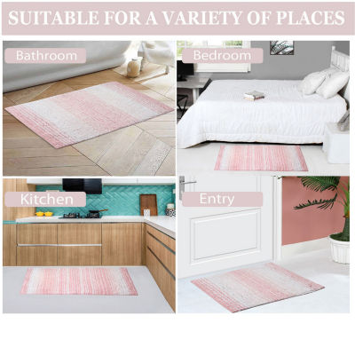 Home Weavers Inc Gradation Quick Dry 21X54 Inch Bath Rug