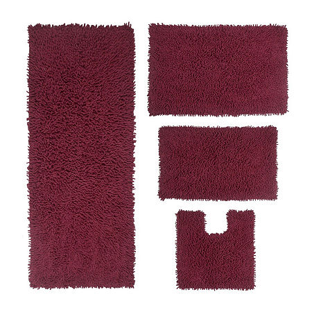 Home Weavers Inc Fantasia Quick Dry Bath Rug In Red