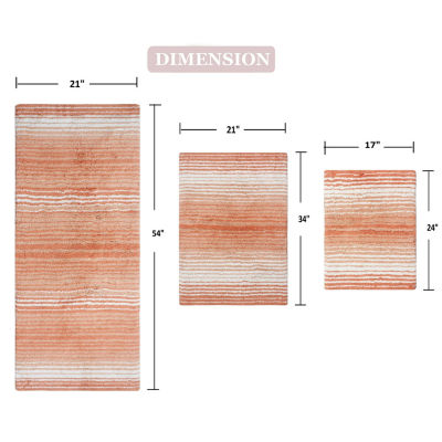 Home Weavers Inc Gradiation Quick Dry Bath Rug