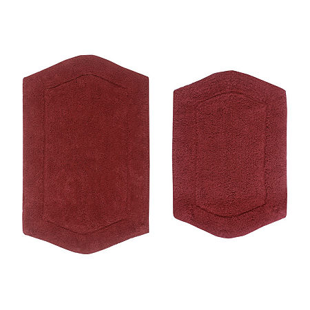 Home Weavers Inc Waterford Quick Dry Bath Rug In Red