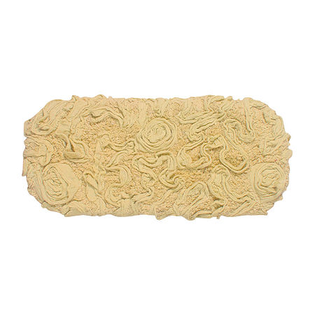 Home Weavers Inc Bell Flower Toilet Tank Cover In Yellow