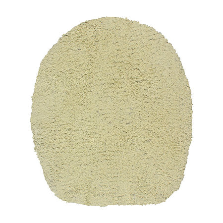 Home Weavers Inc Double Ruffle Toilet Lid Cover In Green