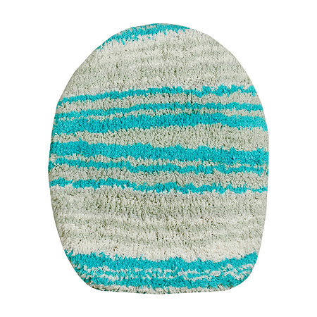 Home Weavers Inc Gradiation Toilet Lid Cover In Blue