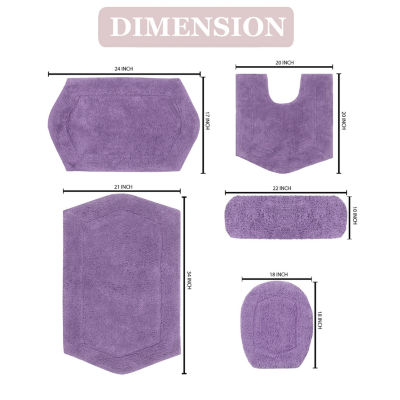 Home Weavers Inc Waterford 5-pc. Quick Dry Bath Rug Set