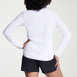 ★YESEYESEE★ YES Mock Neck LS White 1292-White-6-
