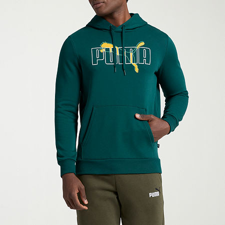 PUMA Mens Long Sleeve Hoodie, X-large, Green