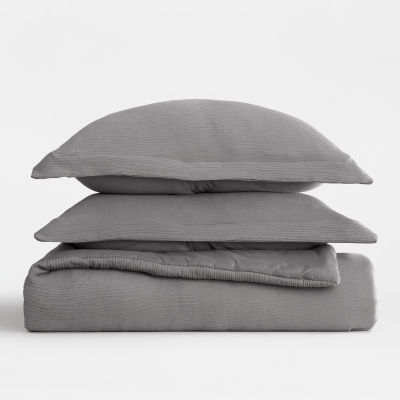 Casual Comfort Textured Cloud Gauze Down Lightweight Comforter Set