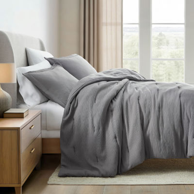 Casual Comfort Textured Cloud Gauze Down Lightweight Comforter Set