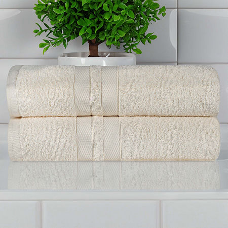Superior Ultra Collection | 100% Cotton 2-pc. Quick Dry Bath Towel In White