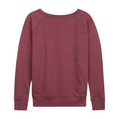 Peanuts Turkey Squad Womens Crew Neck Long Sleeve Regular Fit Peanuts Graphic T-Shirt