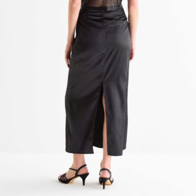 Forever 21 Womens Juniors Mid Rise Maxi Skirt
