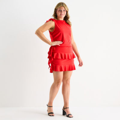 Forever 21 Womens Plus Low Rise Mini Flared Skirt