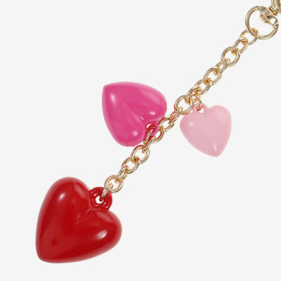 Bijoux Bar Gold Tone Heart Bag Charm