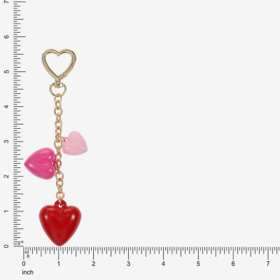 Bijoux Bar Gold Tone Heart Bag Charm