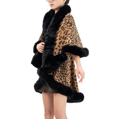 Karla Hanson Aspen Ruana Womens Animal Poncho
