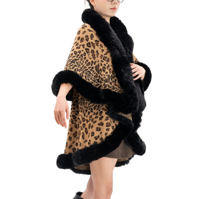 Karla Hanson Aspen Ruana Womens Animal Poncho