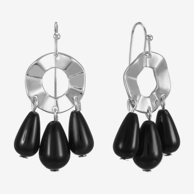 Mixit Silver Tone Womens Drop Earrings