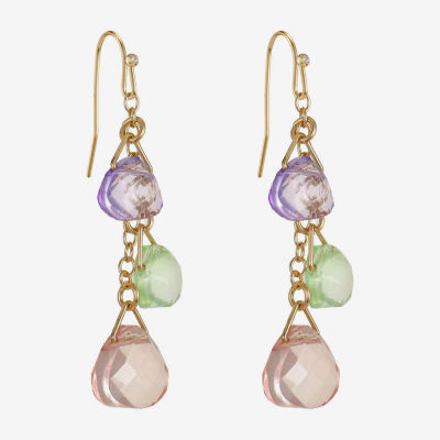 Liz Claiborne Womens Drop Earrings