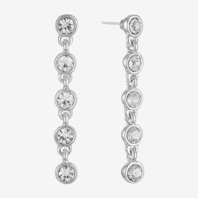 Liz Claiborne Womens Glass Hypoallergenic Drop Earrings
