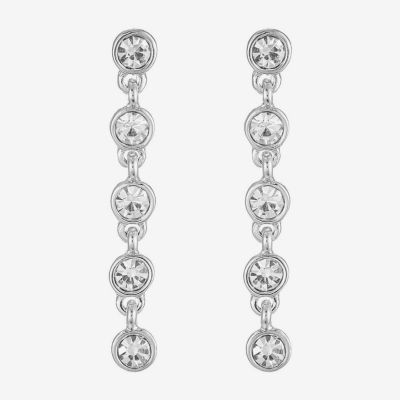 Liz Claiborne Womens Glass Hypoallergenic Drop Earrings