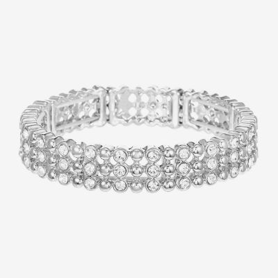 Liz Claiborne Womens Glass Stretch Bracelet
