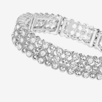 Liz Claiborne Womens Glass Stretch Bracelet