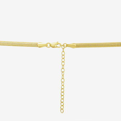Womens 14K Gold 18 Inch Snake Chain Necklace