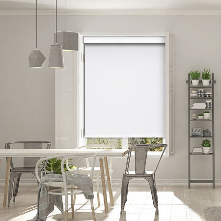 Asstd National Brand Dover Easy Rise Energy Saving Cordless Room Darkening Roller Shade In White