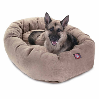 Majestic Pet Villa Collection Micro-Velvet Bagel Pet Bed