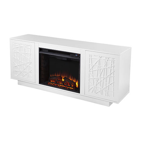 Bridvat Electric Fireplace, One Size, White