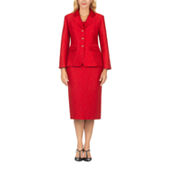 Le Suit 2-pc. Knee Length Skirt Suit, Color: Navy - JCPenney