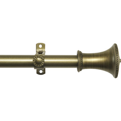 Camino ¾ Adjustable Curtain Rod with Fairmont Finial