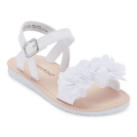  Christie & Jill Toddler Girls Lil Ava Slingback Strap Flat Sandals