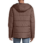 Cherokee Mens Hooded Wind Resistant Water Resistant Heavyweight Puffer Jacket