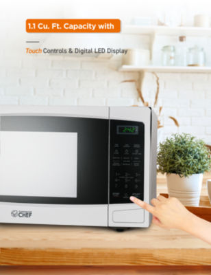 COMMERCIAL CHEF Cu. Ft. Countertop Microwave with Digital Display Microwave & 10 Power Levels