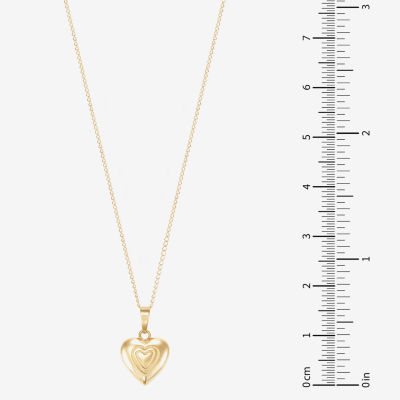 Girls 14K Gold Heart Locket Necklace