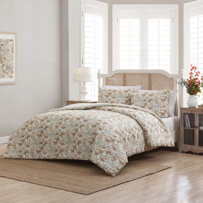 Laura Ashley Bramble Floral Cotton Reversible Quilt Mini Set