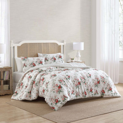 Laura Ashley Bramble Floral 7-pc. Midweight Comforter Set