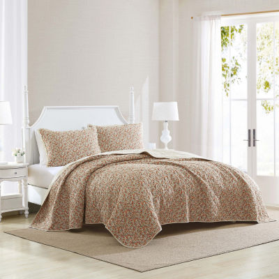 Laura Ashley Loveston Reversible Reversible Quilt Set