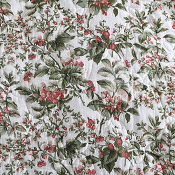 Laura Ashley Bramble Floral Midweight Reversible Comforter Set, Color:  Persimmon Wheat - JCPenney