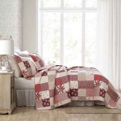 Laura Ashley Celi Patchwork Reversible Quilt Set