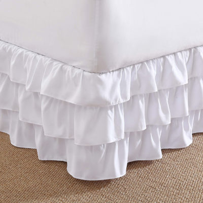 Poppy & Fritz Solid Microfiber Ruffled 15" Bed Skirt