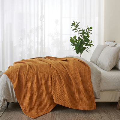 Patina Vie Maison Cotton Waffle Weave Throw Blanket