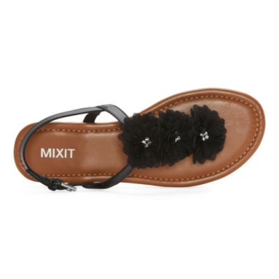 Mixit Womens Arlet Adjustable Strap Flat Sandals