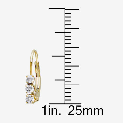 1/4 CT. T.W. Natural White Diamond 14K Gold 14.4mm Hoop Earrings