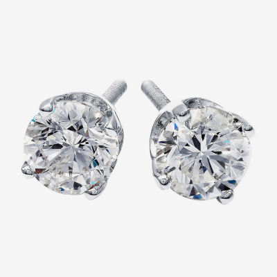 Premier Collection 1/2 CT. T.W. Round Mined Diamond Stud Earrings