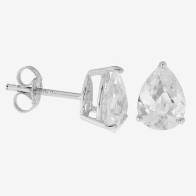 DiamonArt® 4 1/4 CT. T.W. White Cubic Zirconia Sterling Silver 8.5mm Stud Earrings